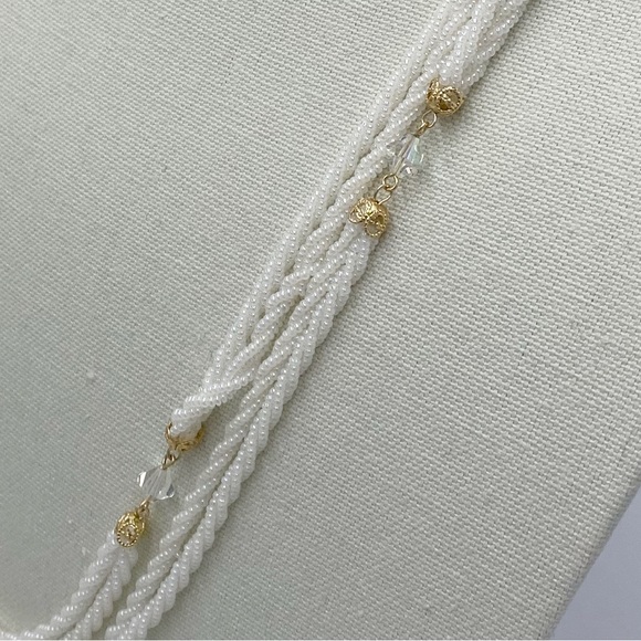 Vintage Glass Beaded Long Necklace - Picture 6 of 11